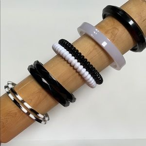 Black & White Bangle Bracelets